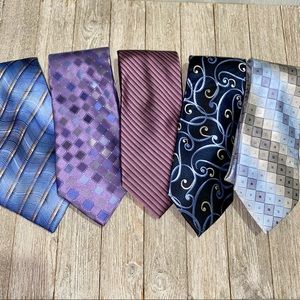 Bundle Of 5 Men’s Van Heusen Neck Ties